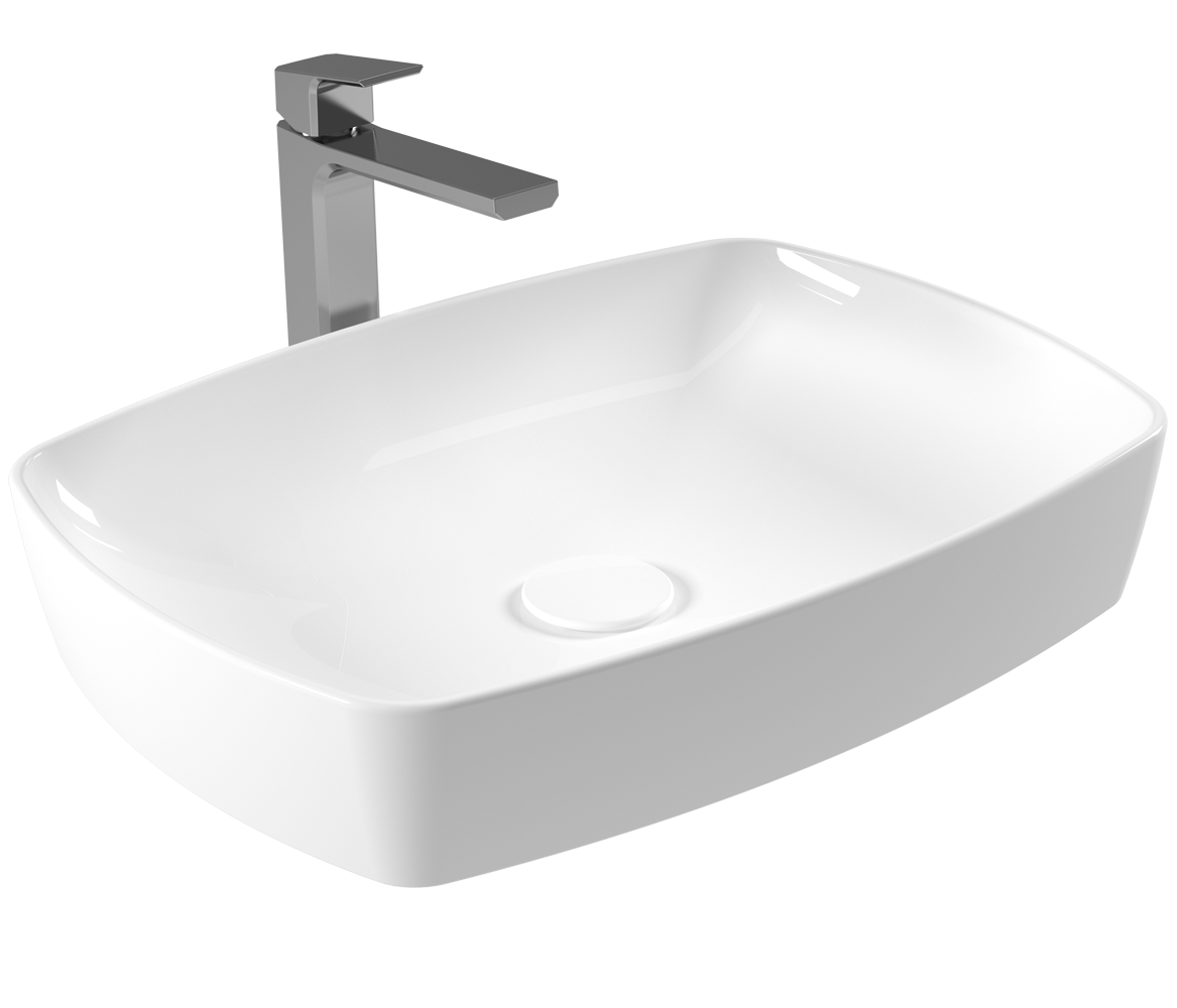 Rectangular Slim Washbasin 60 cm.