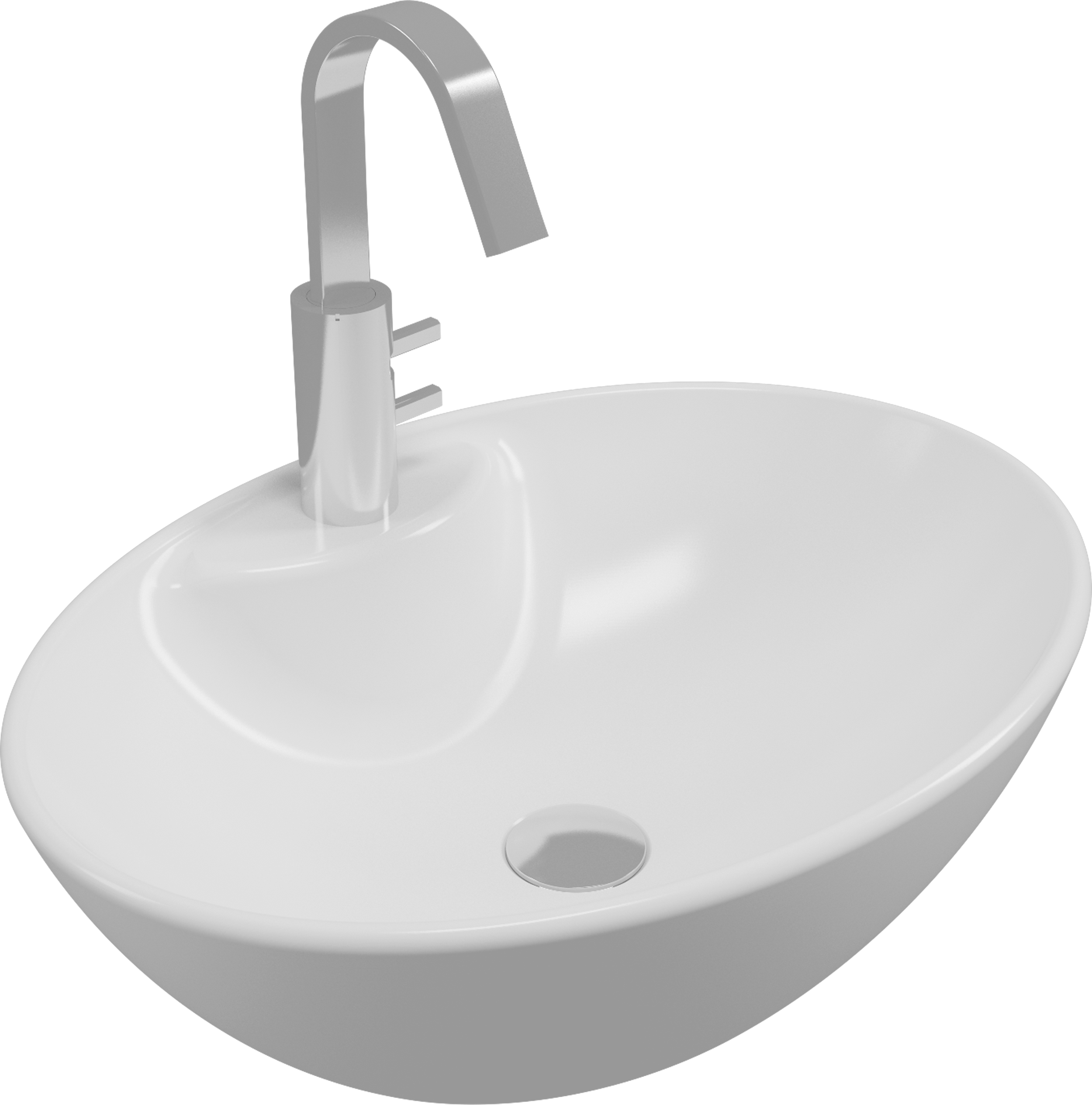 Oval Washbasin 55 cm.